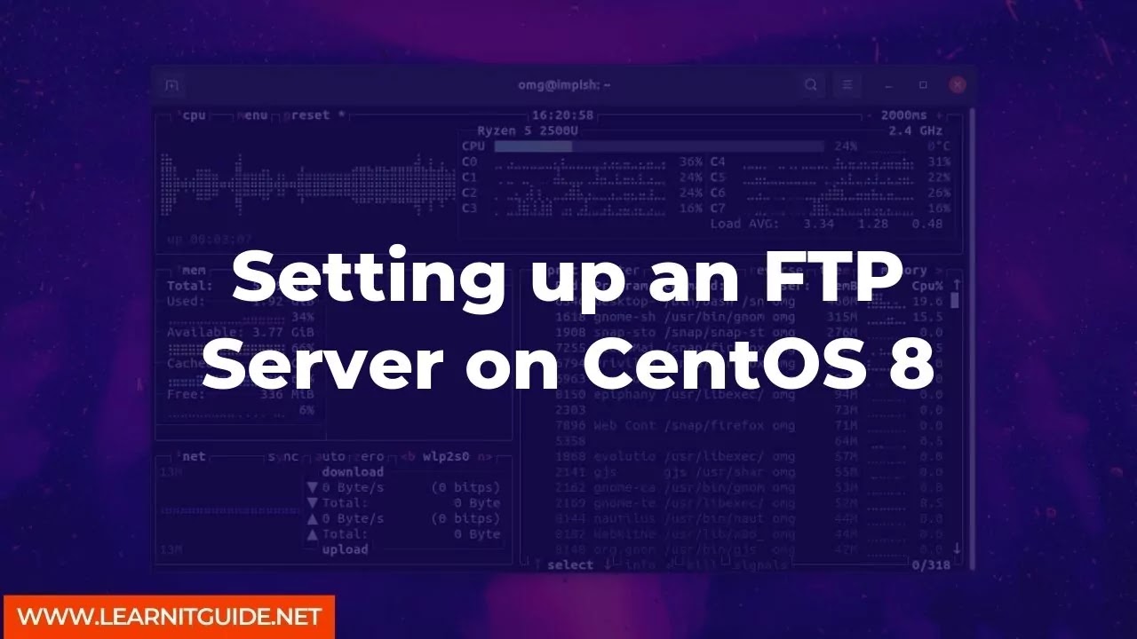 Setting up an FTP Server on CentOS 8