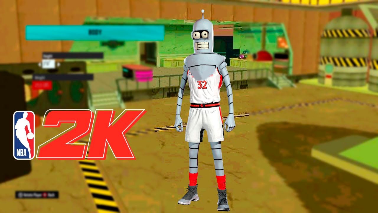 NBA 2K22 Bender Futurama Cyberface