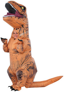  Jurassic World: T-Rex Inflatable Child Costume - Brown - One-Size