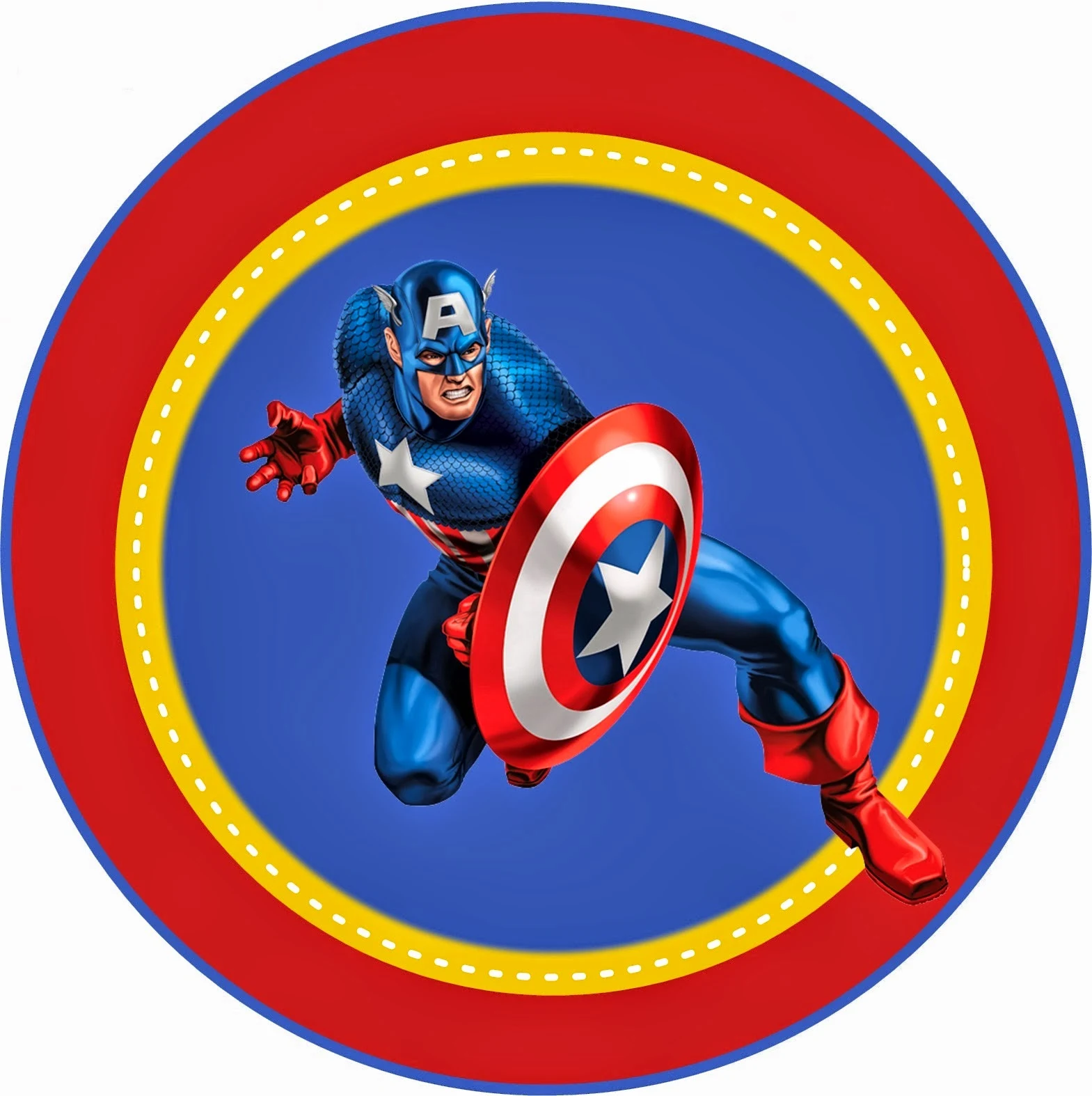 Avengers Free Printable Toppers, labels or stickers.