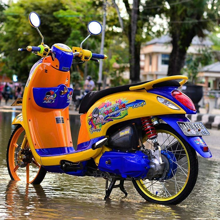 20 Gambar Modifikasi Honda Scoopy  Terbaru 2019 