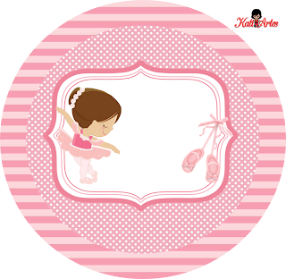 Pretty Ballerina  Toppers or Free Printables Labels.