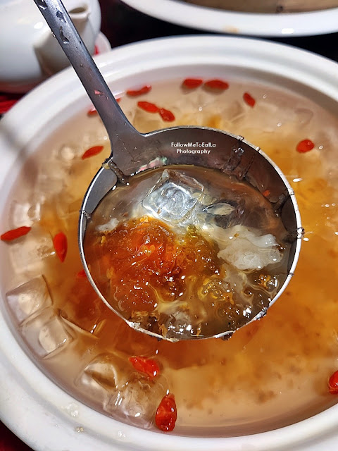 Chilled Peach Gum With Sea Bird Nest & Blossoms