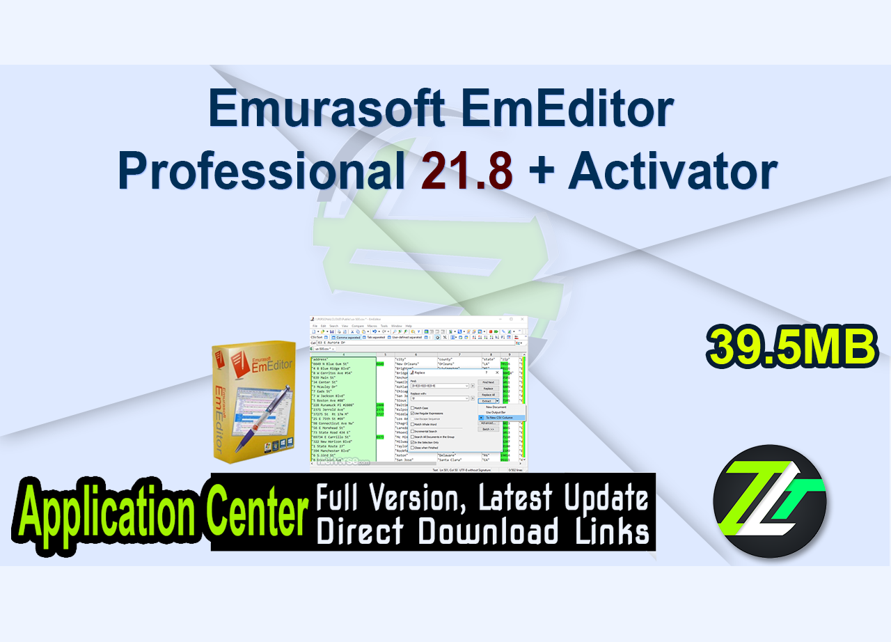 Emurasoft EmEditor Professional 21.8 + Activator