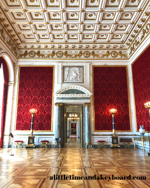 The Velvet Reception Room heralds the royal thrones to come at Christiansborg Palace in Copenhagen