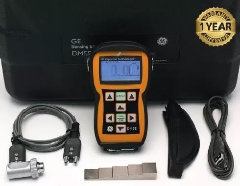 Medidor de espessura ultrassônico  dm5e mais maleta e bloco de calibração