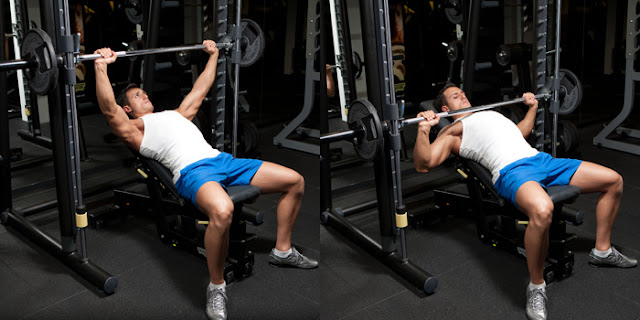 Best Chest Exercises of All Time - 30 Exercise - Smith Machine Incline Press