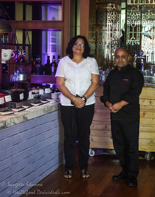 Bridget White Kumar and Chef Vivek Bhatt