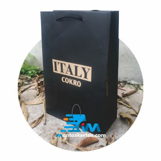 Jual Paper Bag Hitam Custom