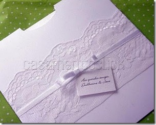 9 convite casamento renda