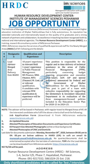 Human Resource Development Center Jobs October 2020