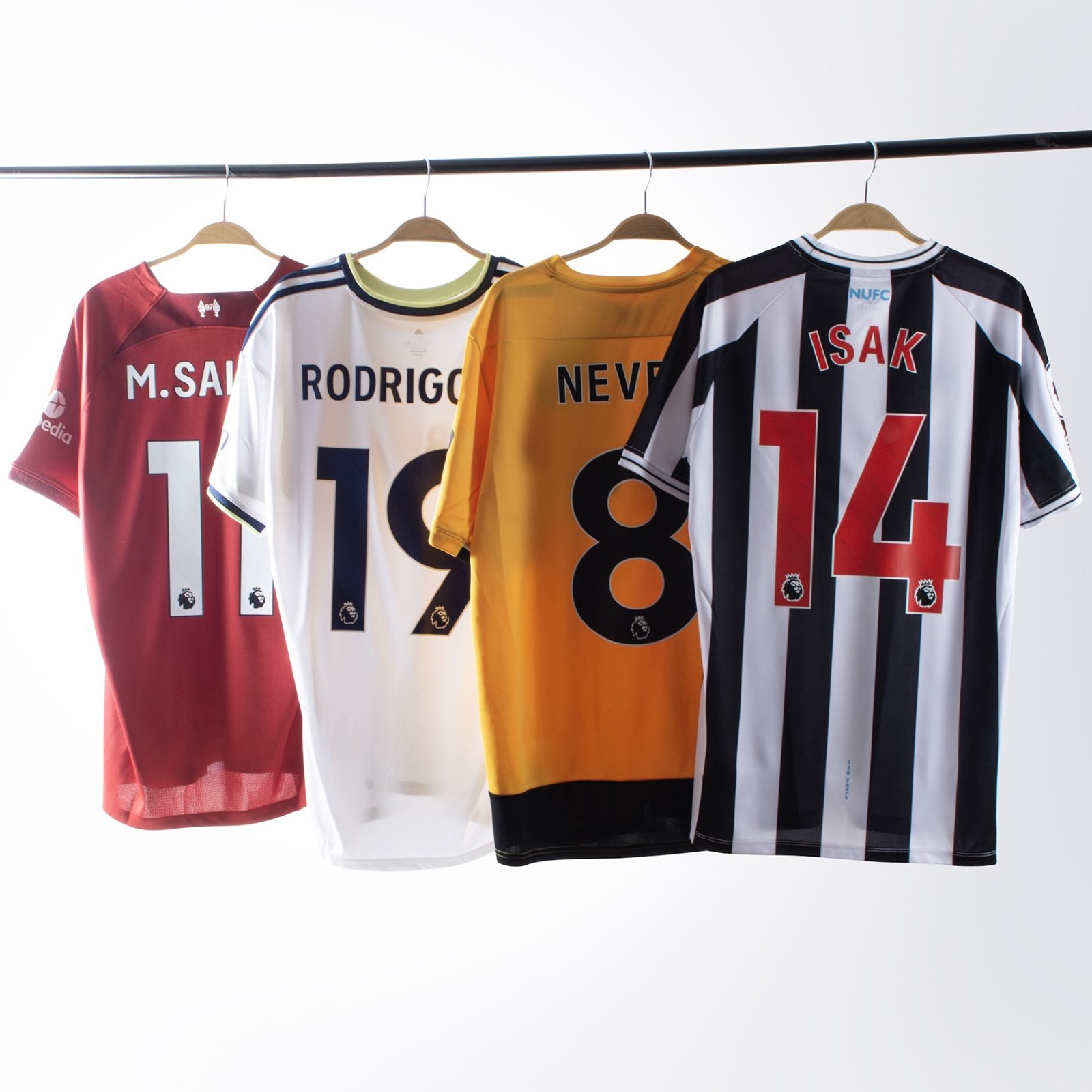 3 Soccer Jersey Tags With Editable Names Numbers and 