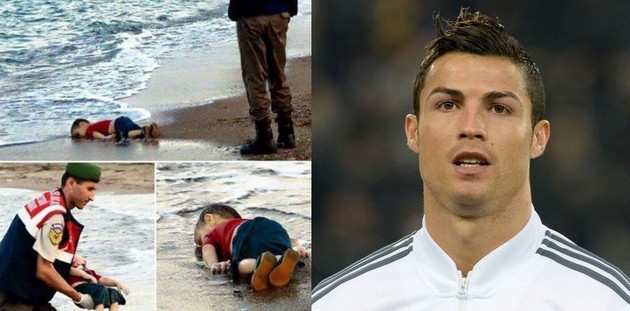  CR7 Terpukul Foto Aylan, Sampaikan Timnas Portugal Dukung Pengungsi Suriah 