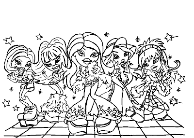 Bratz Coloring Pages on Bratz Printable Coloring Pages For Girls