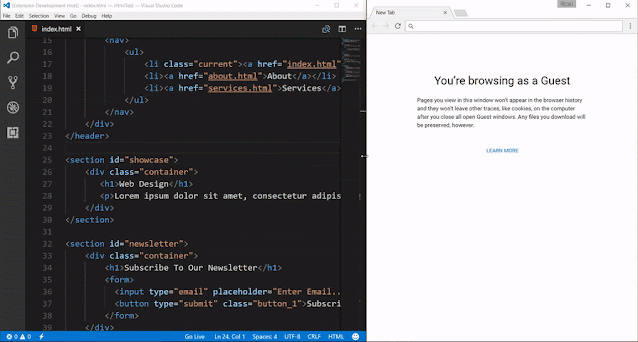 what's new in vs code 2021, new features of vscode 2021, vscode july update, latest version of vscode, latest version of vscode 2021,features of vscode 2021, what's new in visual studio,9. Live Preview Extensions