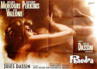 PHAEDRA. Cartelera: 120 x 85 cms. Alemania. Autor: Kurt Degen. FEDRA. Phaedra. 1962. Francia, Grecia, Estados Unidos. Dirección: Jules Dassin. Reparto: Melina Mercouri, Anthony Perkins, Raf Vallone, Elizabeth Ercy, Tzavalas Karousos, Zorz Sarri, Andreas Filippides.