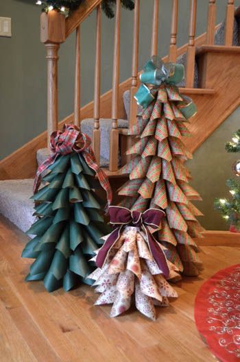  paper cone trees ans DIY Christmas decorations 