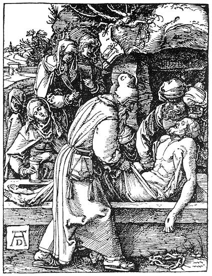 Sepoltura di Cristo - Piccola Passione 1511 - Albrecht Dürer - British Museum Londra