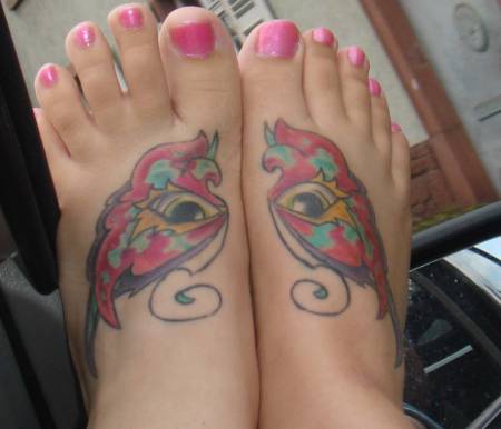 Star Tattoos For Girls On Foot. Cool Star Foot Tattoo Style