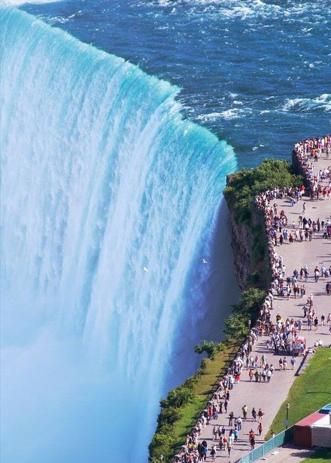 Niagara Falls, Border of Ontario, Canada & New York ...