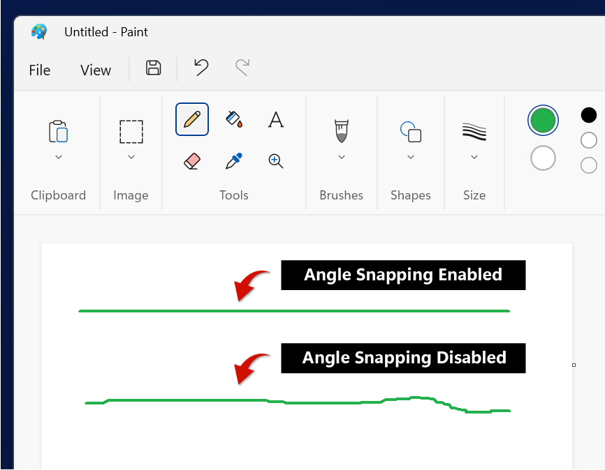 You can use Microsoft Paint to check if you have mouse angle snapping on or off.