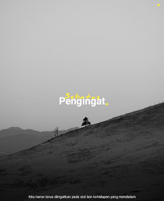 Sajak sebatas pengingat