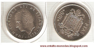 100 pesetas españa juan carlos I 1975