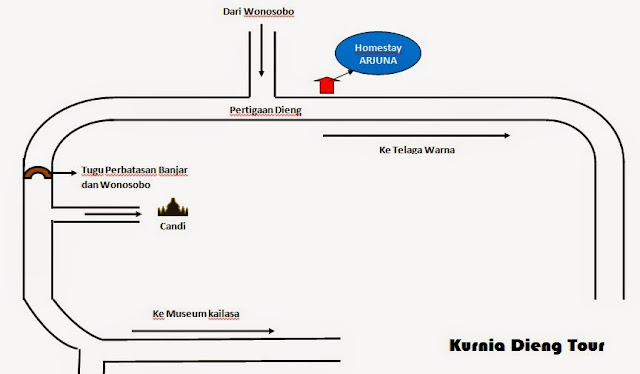 Lokasi homestay Arjuna