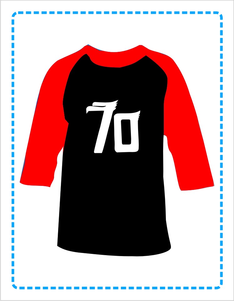 Design kaos  hut  ri  ke 70