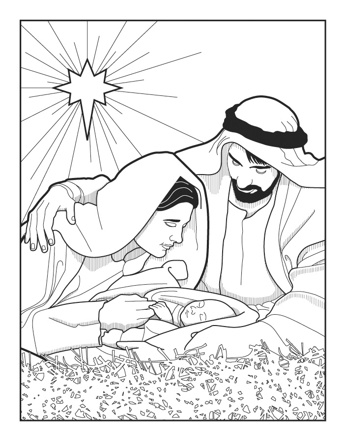 Nativity Coloring Pages For Kids 9