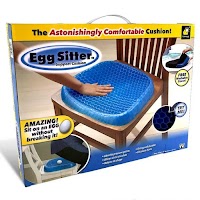 BulbHead Egg Sitter Seat Cushion with Non-Slip Cover, Breathable Honeycomb Design Absorbs Pressure Points