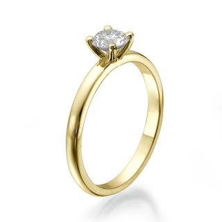 Verlobungs Diamant Ring 0.25 Karat in 585er Gelbgold