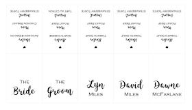 Click to find out how to make gorgeous DIY wedding place names and menus!