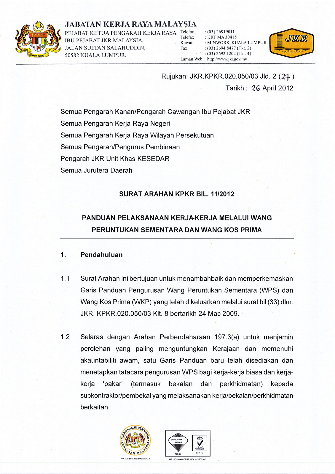 Contoh Surat Permohonan Kerja Melalui Ketua Jabatan  Www 