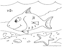 Big Ocean Fish Kids Coloring Pages Printable