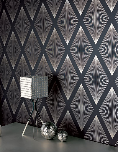 Geometric Wall Paper on Walls  Wallpaper Inspiration     Geometric