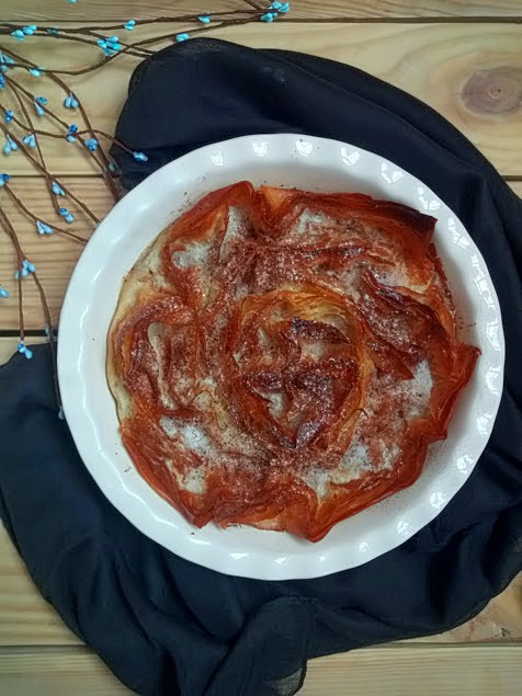 Ruffled coconut milk pie Tarta de masa filo y leche de coco. Postre bonito y sencillo Horno Cuca