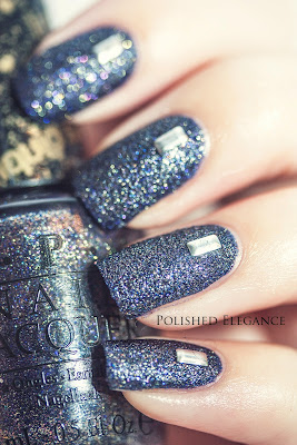 OPI - Alcatraz... Rocks swatch studs nail art studded manicure nail art nail polish