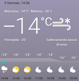 Vilnius temperatura -14 gradi