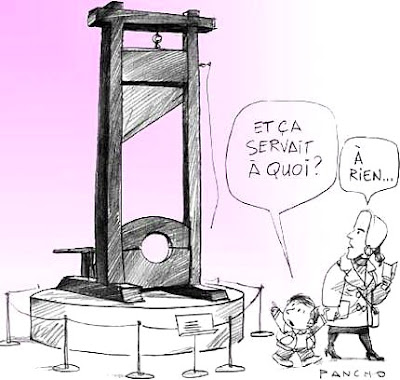 Guillotine, dessin de Pancho