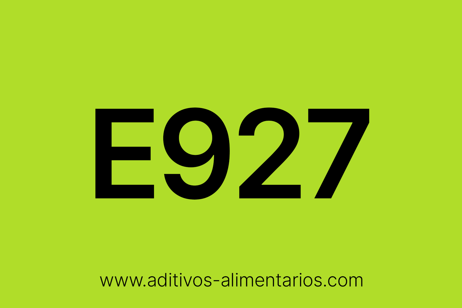 Aditivo Alimentario - E927 - Derivados del Ácido Carbámico