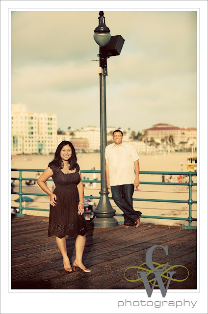 Engagement Portrait, Santa Monica Pier