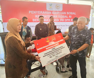 Serahkan Bantuan Kemensos RI Senilai Rp318, 201 Miliar, Rachmat Hidayat: Bukti Komitmen Kita Untuk Masyarakat di Lombok Timur