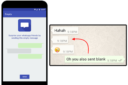 كيفية ارسال رسالة فارغة واتس اب