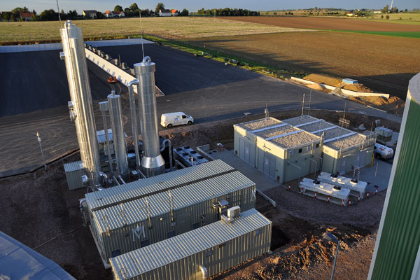 An example of Malmberg’s double container COMPACT plant, which is used in the upgrading of biogas to biomethane through the ‘water washing process’.