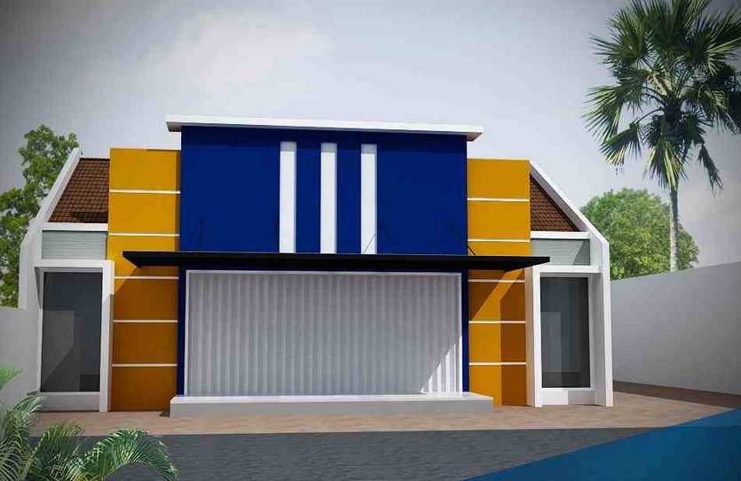  Contoh  Desain  Ruko Rumah  Toko  Minimalis Modern dan  Terbaru