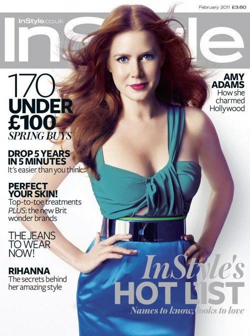 amy adams yellow dress. Amy Adams rocks the cover and