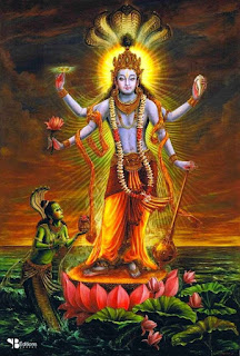 Lord Vishnu appeared in front of Satyavrat