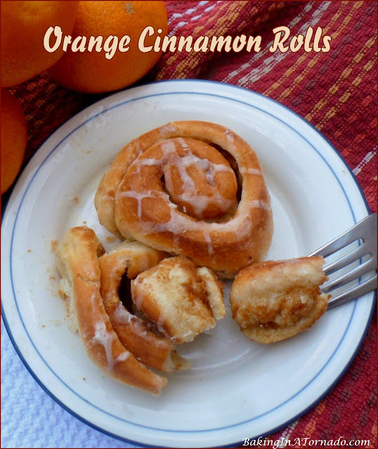 Orange Cinnamon Rolls | recipe developed by www.BakingInATornado.com | #recipe #breakfast