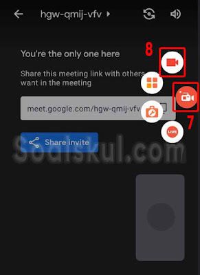 langkah 7-8 rekam gmeet di hp